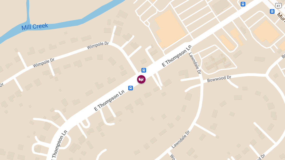 Crash at E Thompson Ln & Wimpole Dr Leads to Injuries