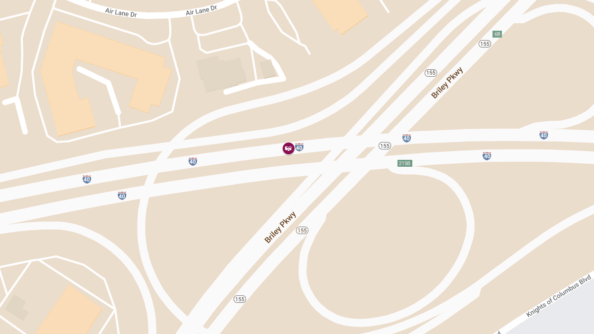 Crash at Exit 215A I-40 E Near S/B Briley Pkwy Exit Causes Injuries