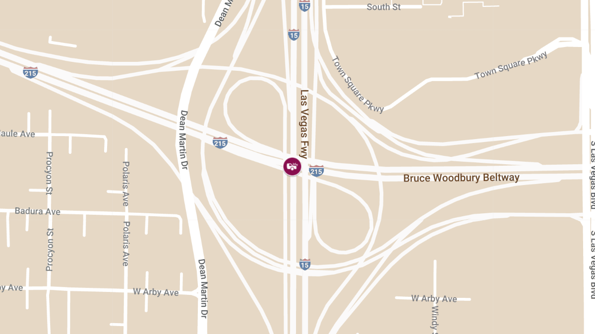 Crash at IR15 S & S I-215 Southbound Results in Injuries