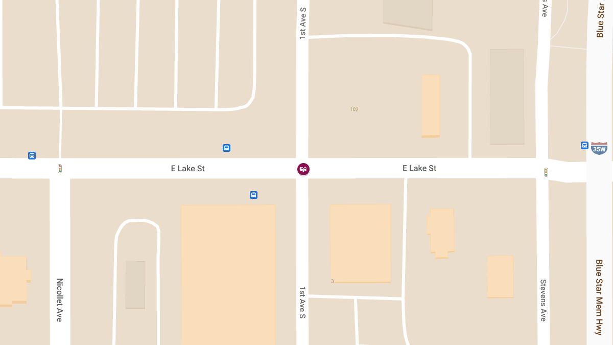 Crash at Lake St E & 1st Ave S Causes Injuries