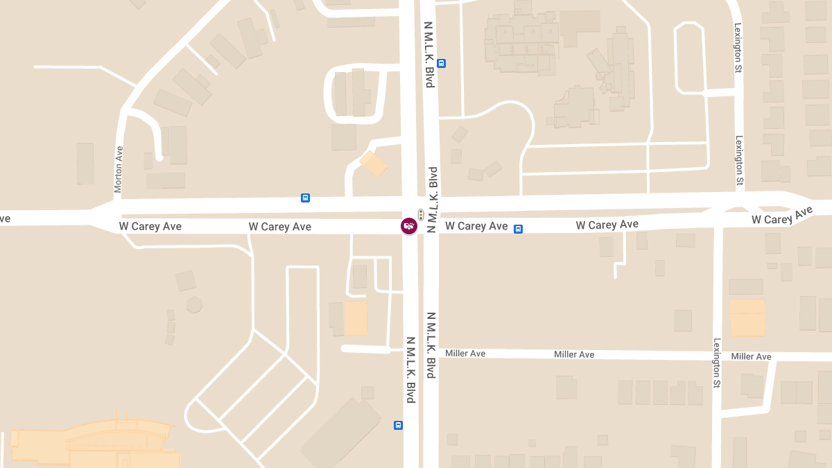 Crash at N Martin L King Blvd & W Carey Ave Causes Injuries