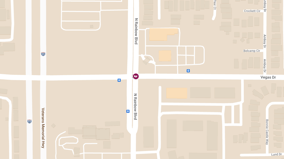 Crash at N Rainbow Blvd & Vegas Dr Leads to Injuries