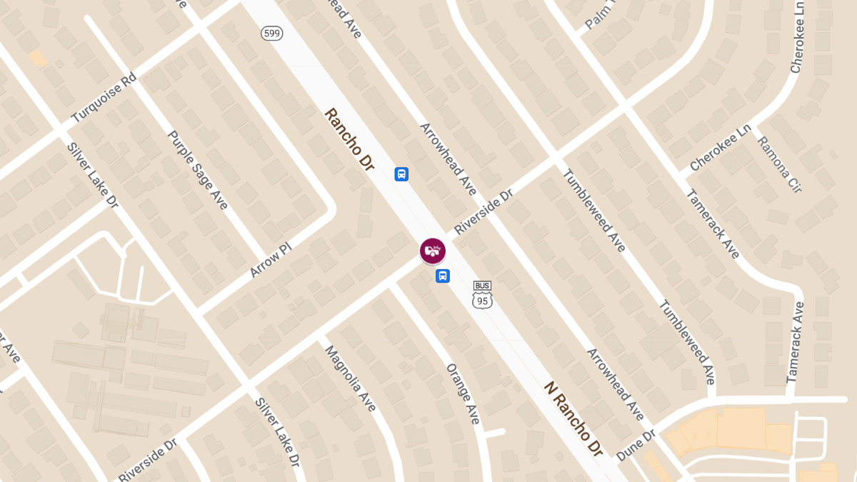 Crash at N Rancho Dr & Riverside Dr Results in Injuries