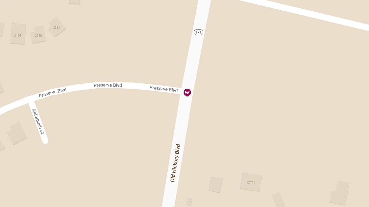 Crash at Old Hickory Blvd & Preserve Blvd Results in Injuries