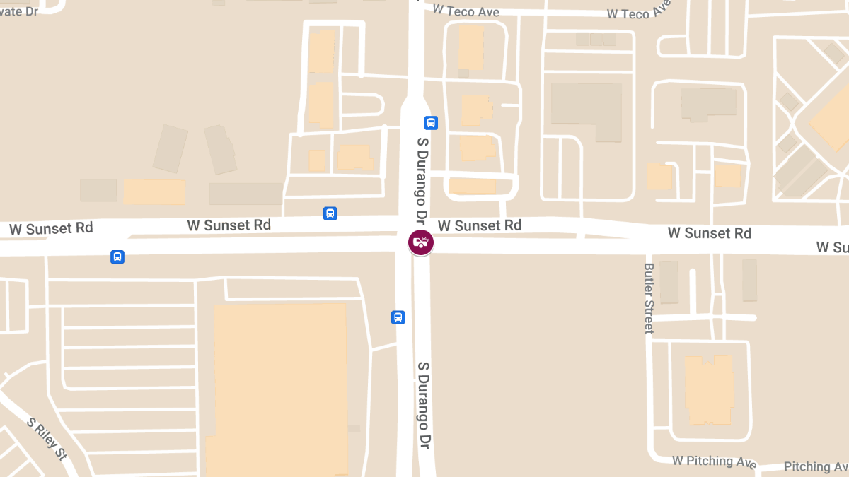 Crash at S Durango Dr & W Sunset Rd Results in Injuries