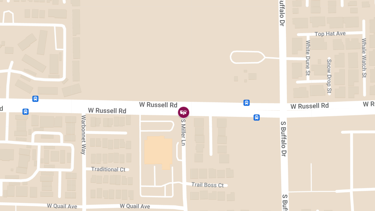 Crash at S Miller Ln & W Russell Rd Leads to Injuries