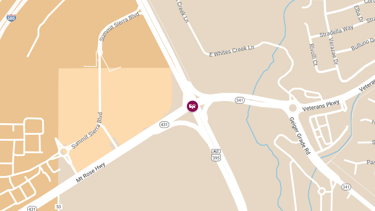 Crash at S Virginia St and Mount Rose Hwy Leads to Injuries