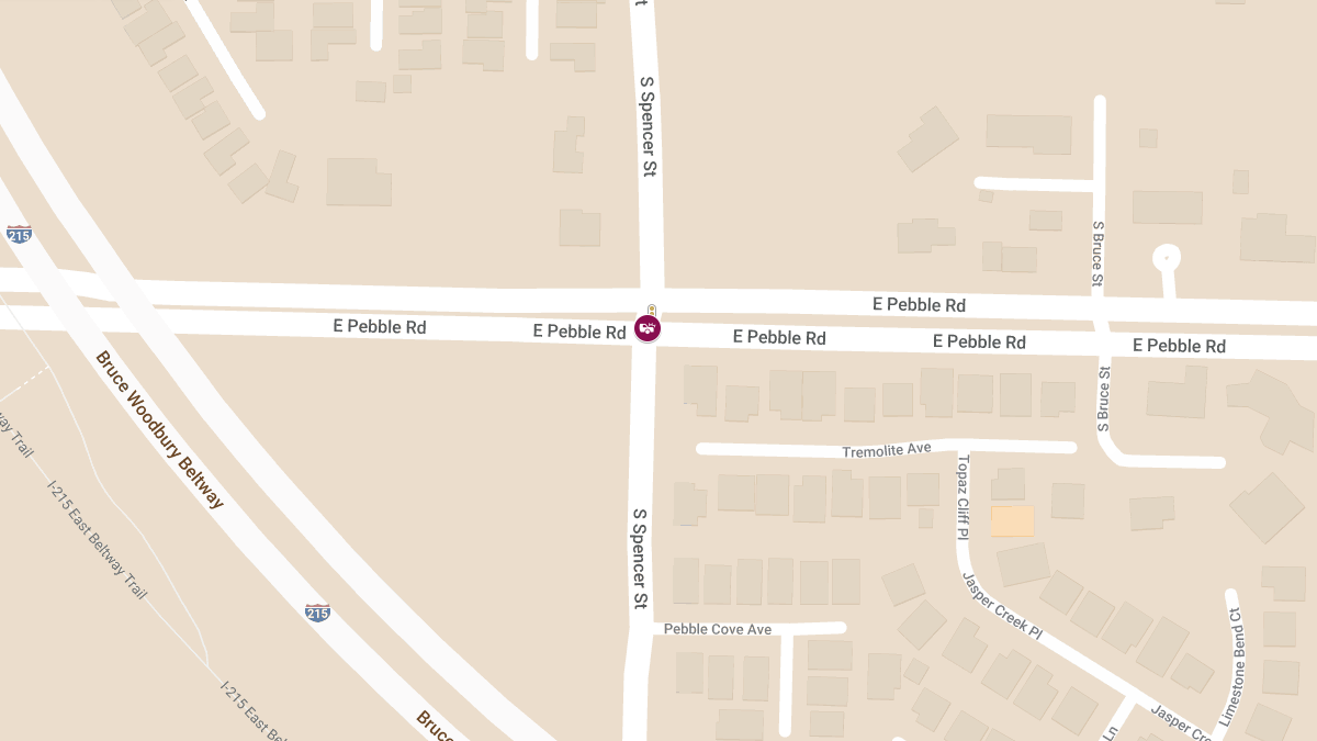 Crash at Spencer St & E Pebble Rd Results in Injuries