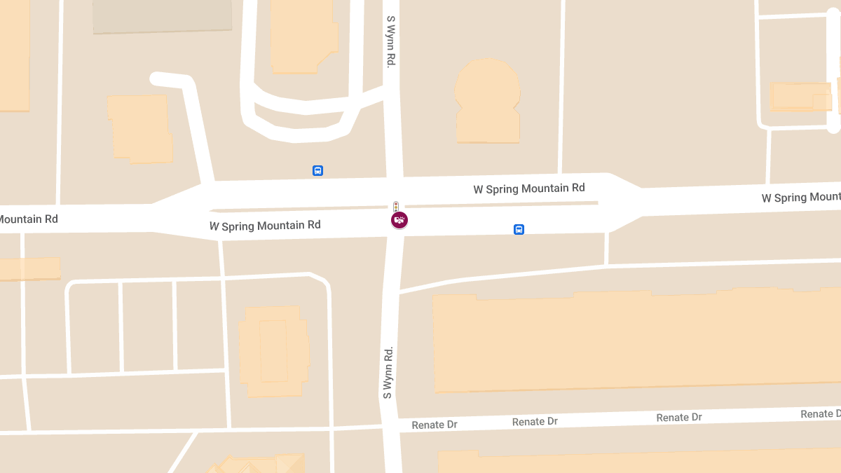 Crash at Spring Mountain Rd & Wynn Rd Results in Injuries