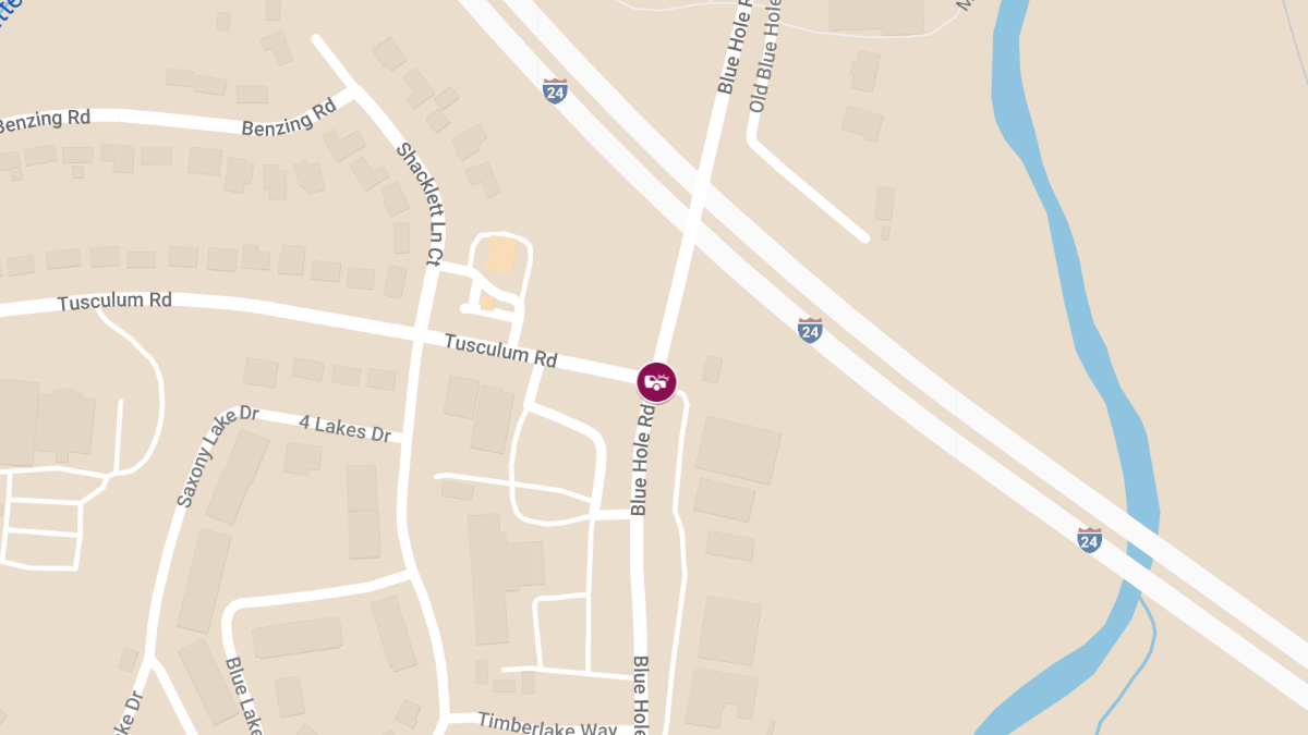 Crash at Tusculum Rd & Blue Hole Rd Causes Injuries
