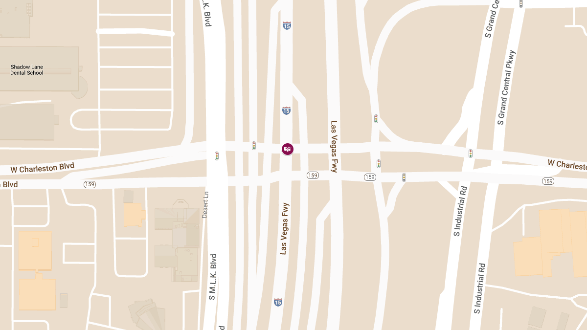 Crash at W Charleston Blvd & I-15 WB Underpass Causes Injuries