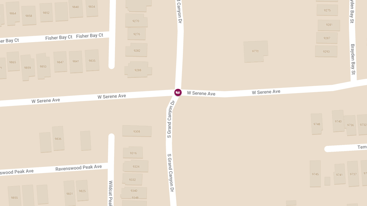 Crash at W Serene Ave & S Grand Canyon Dr Results on Injuries