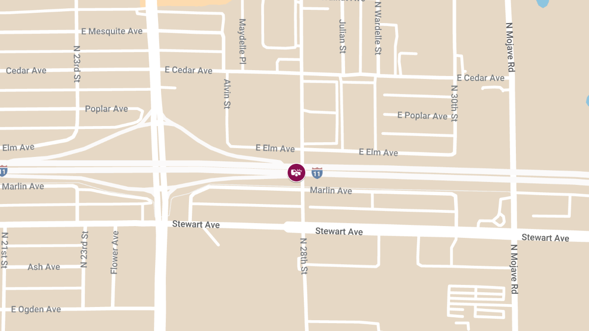 Crash on I-11 N near Eastern Ave Causes Injuries