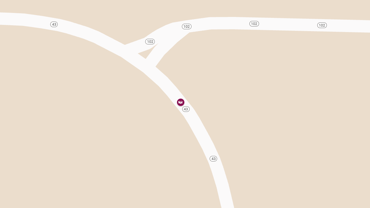 Crash on SH 43 South of SH 102 Causes Injuries