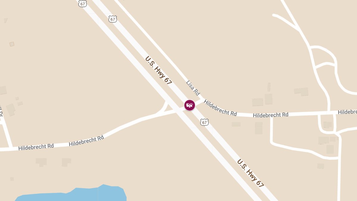 Crash on US 67 Southbound at Hildebrecht Road Causes Injuries