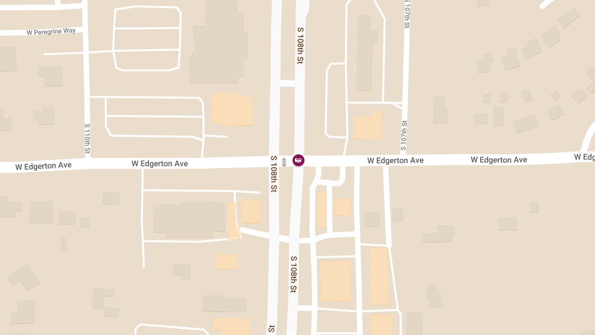 Crash with Injuries Blocks All Lanes on WIS 100 NB at W Edgerton Ave