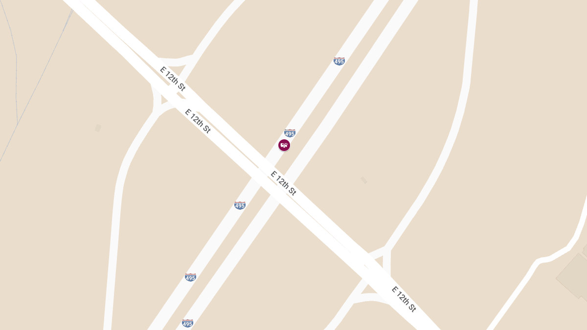 Crash with Injuries Closes I-495 NB Off-Ramp to Terminal