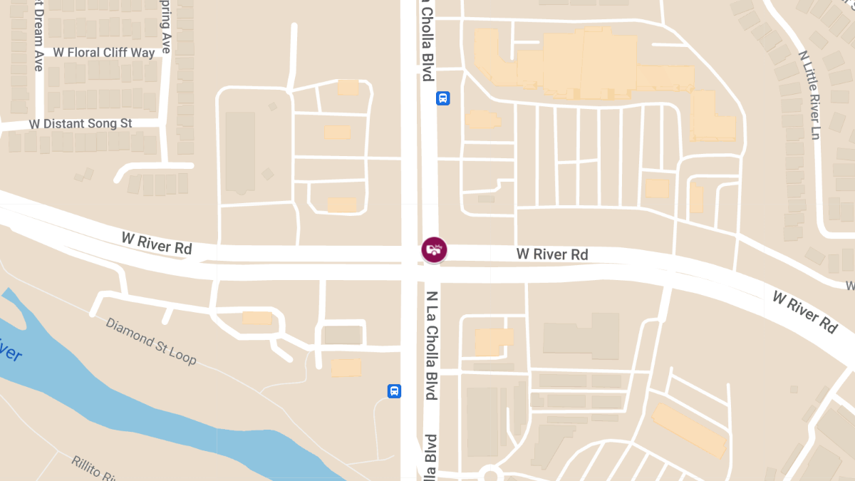 Crash with Injuries Near River Rd & La Cholla Blvd