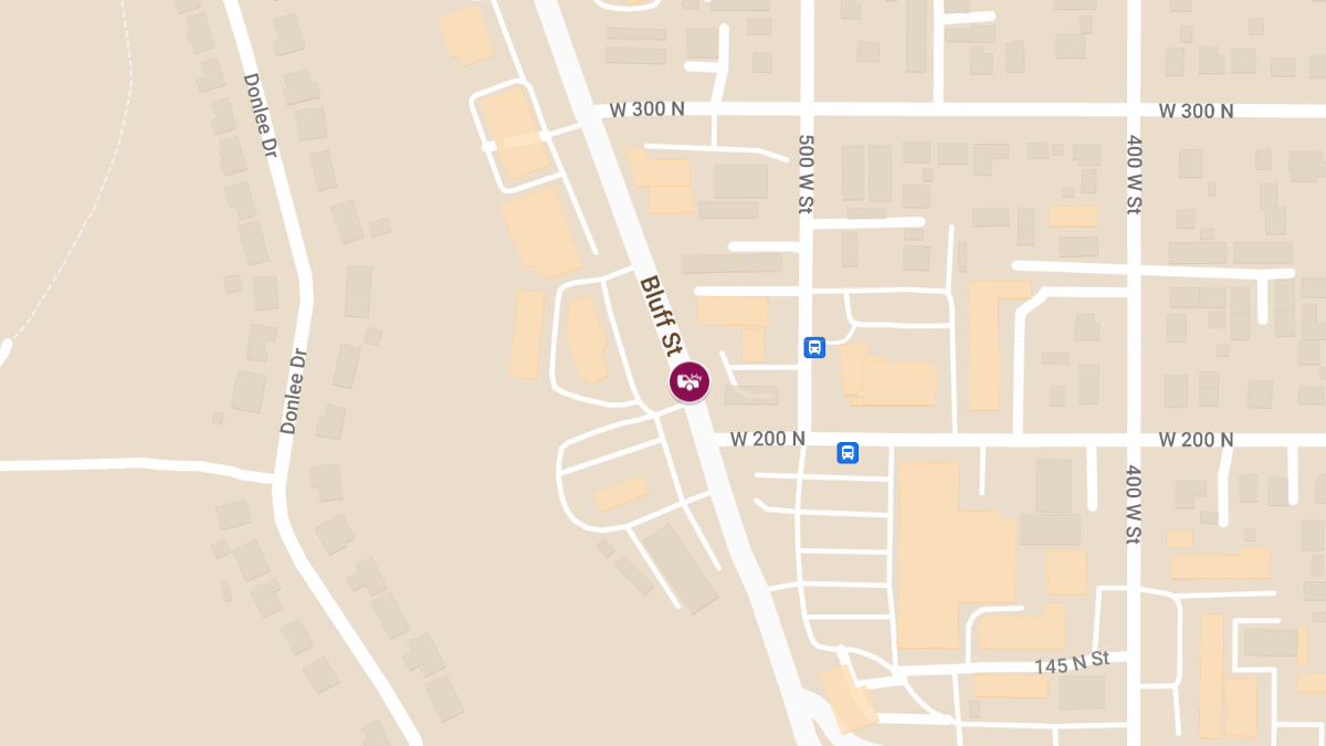 Crash with Injuries Reported at 250 N Bluff St