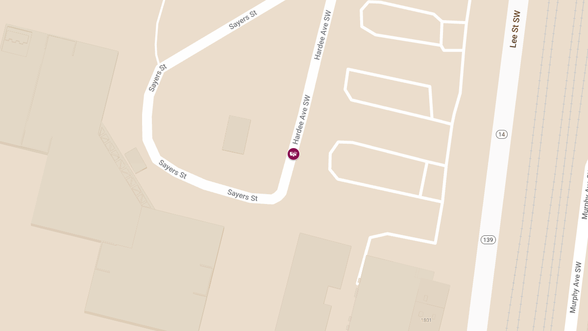 Crash with Injuries at 1777 Hardee Ave SW
