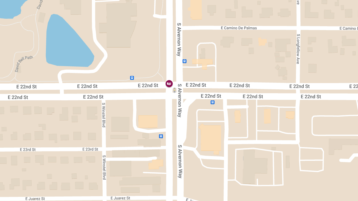 Crash with Injuries at 22nd St and Alvernon Way