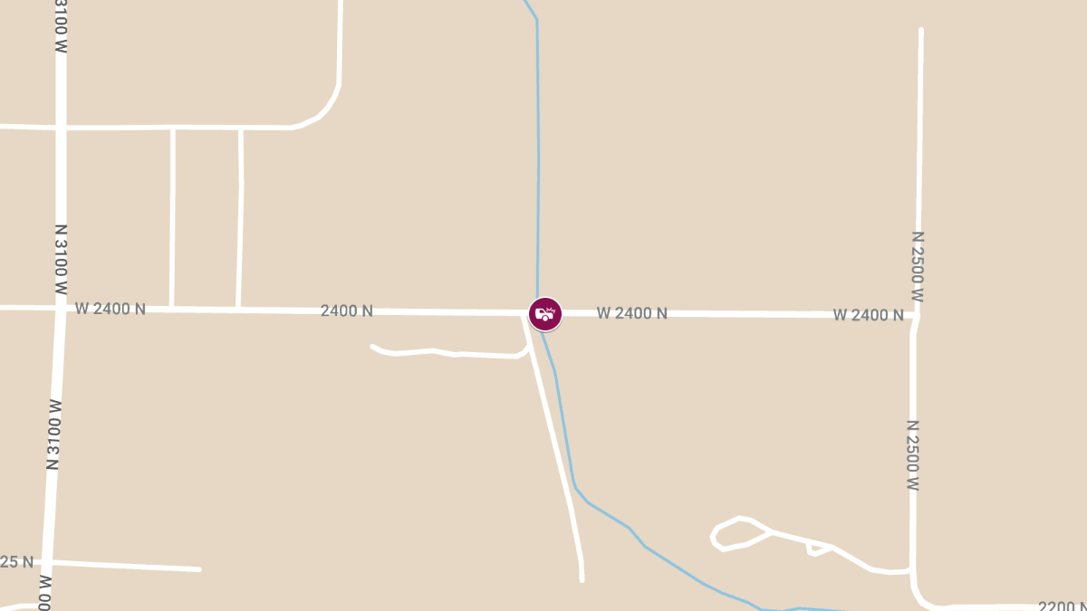 Crash with Injuries at 2880 W 2400 N
