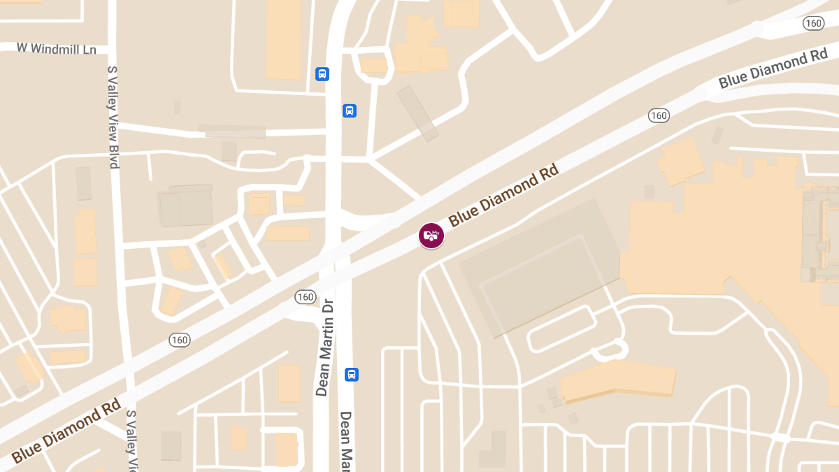 Crash with Injuries at 3520 Blue Diamond Rd