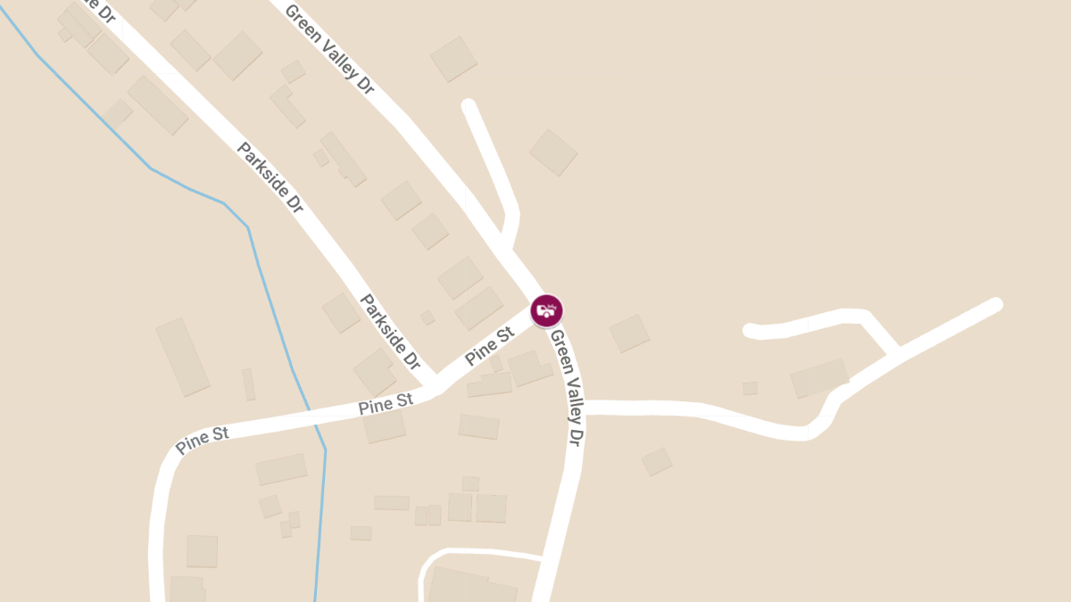 Crash with Injuries at 426 Green Valley Dr