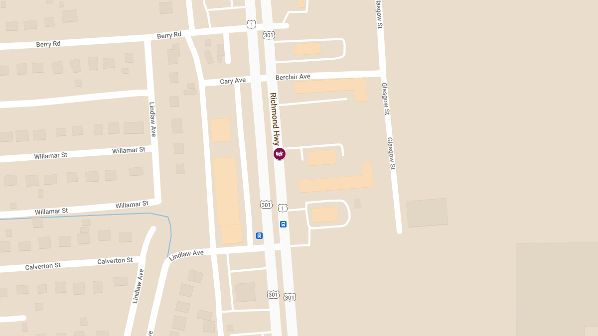 Crash with Injuries at 4500 Richmond Hwy