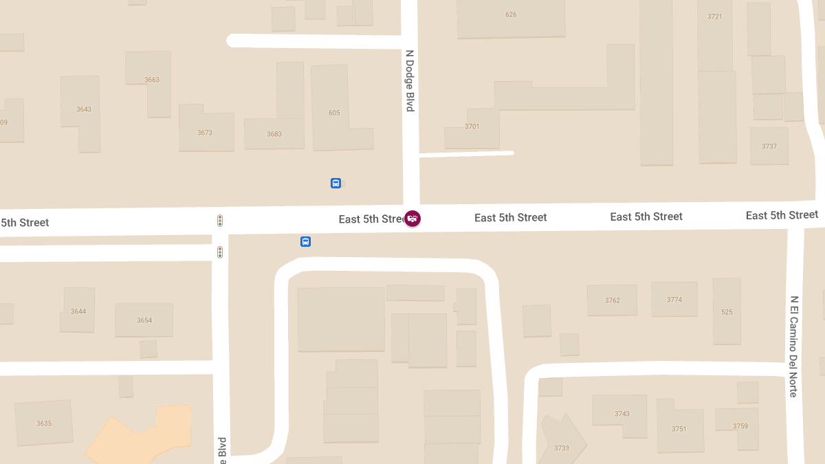 Crash with Injuries at 5th St & Dodge Blvd