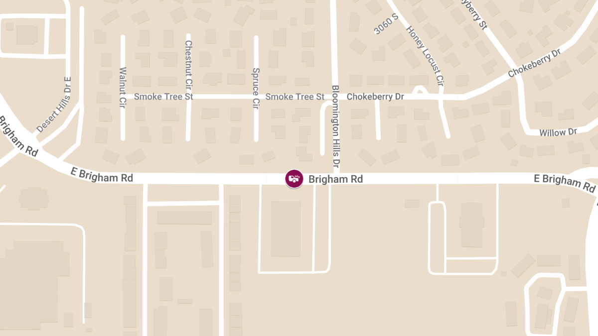 Crash with Injuries at Brigham Rd & Bloomington Hills Dr