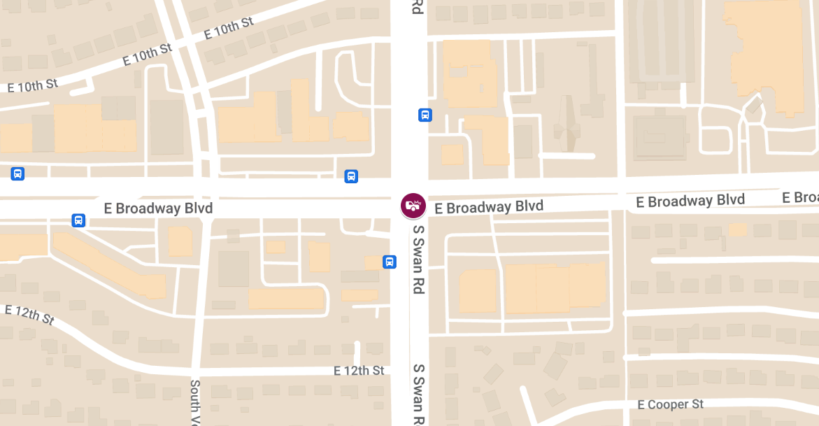 Crash with Injuries at Broadway Blvd & Swan Rd