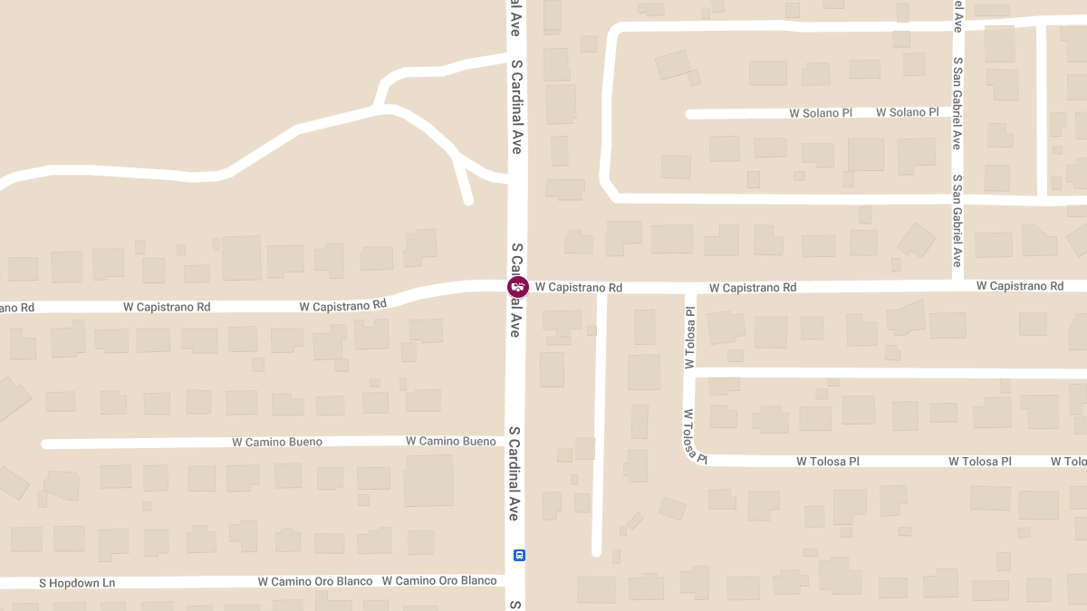 Crash with Injuries at Cardinal Rd & Capistrano Dr, South of Bilby