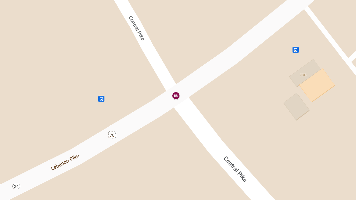 Crash with Injuries at Central Pike & Lebanon Pike