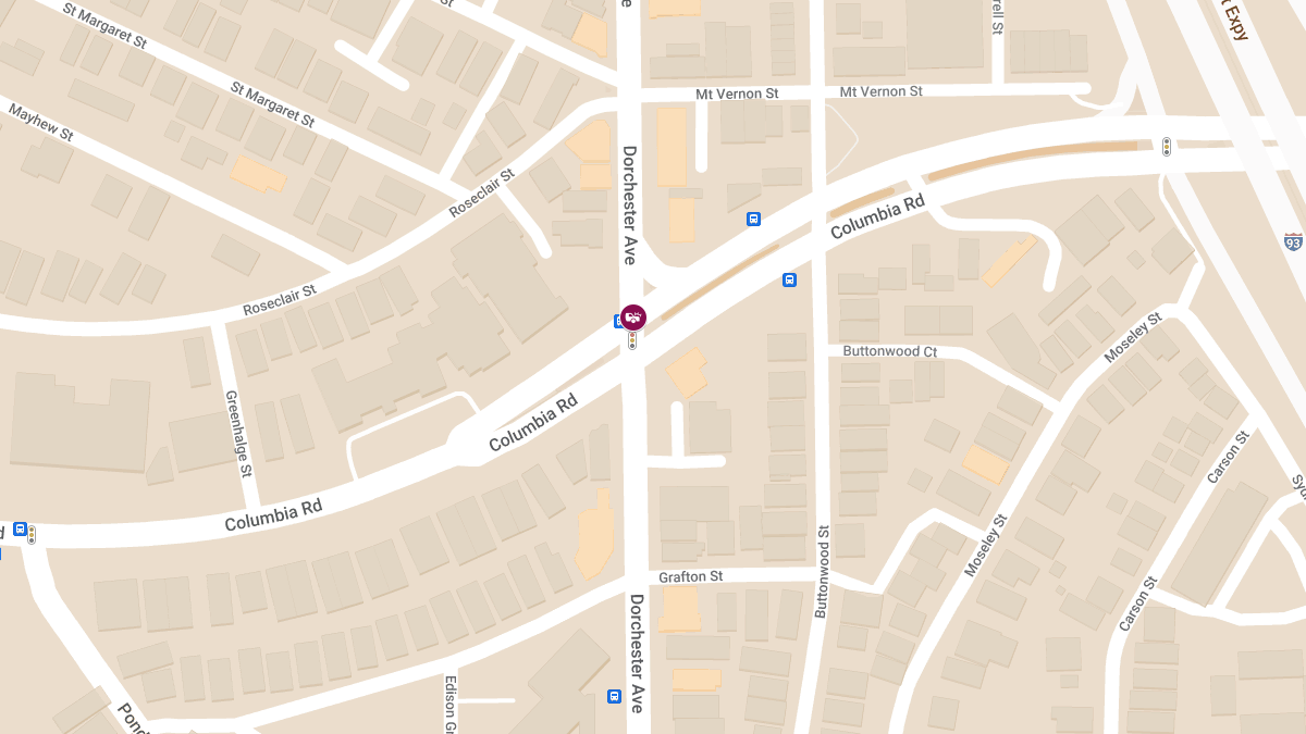Crash with Injuries at Columbia Rd & Dorchester Ave