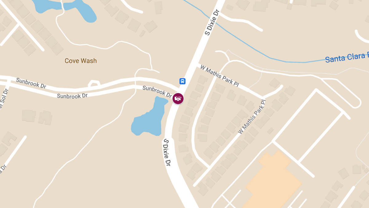 Crash with Injuries at Dixie Dr & Sunbrook Dr
