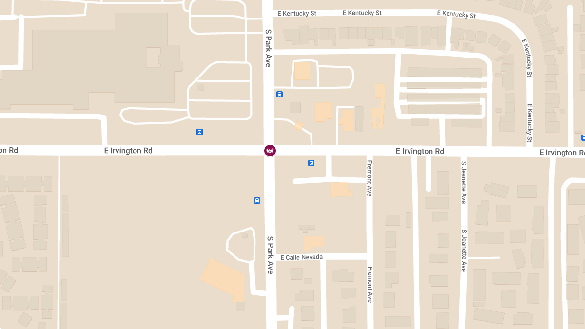 Crash with Injuries at E Irvington Rd & S Park Ave