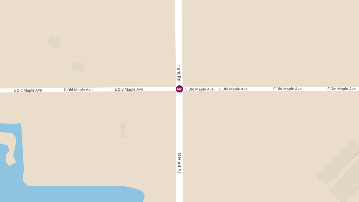 Crash with Injuries at E Old Maple & Hunt