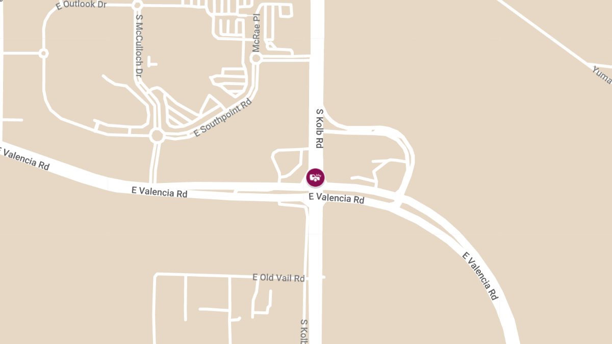 Crash with Injuries at E Valencia Rd & Kolb Rd