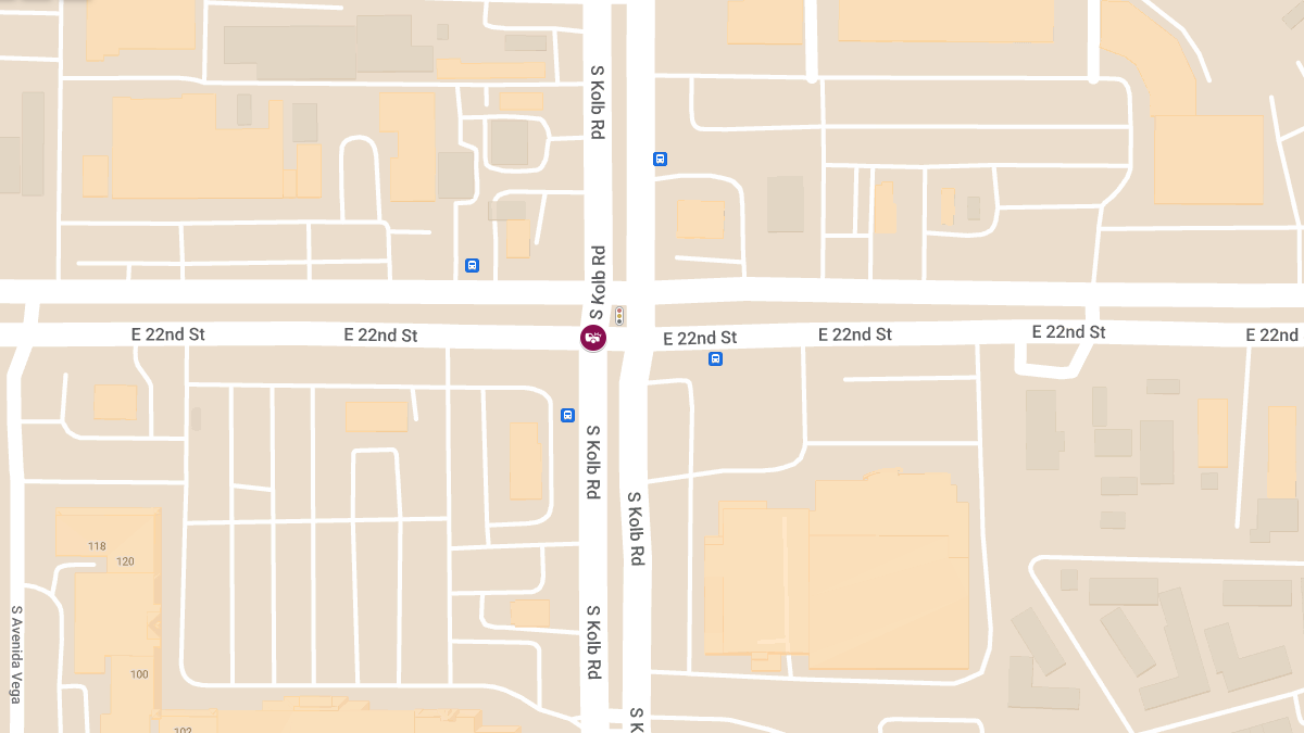 Crash with Injuries at Kolb Rd & E 22nd St