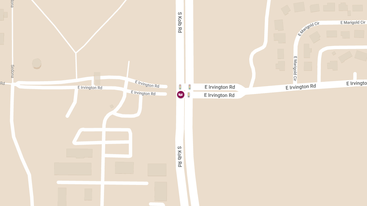 Crash with Injuries at Irvington Rd and Kolb Rd