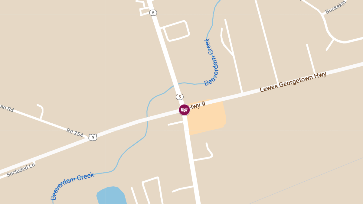 Crash with Injuries at Lewes Georgetown Hwy & Harbeson Rd