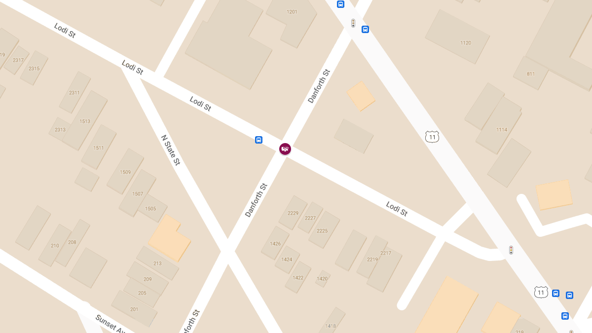 Crash with Injuries at Lodi St & Danforth St