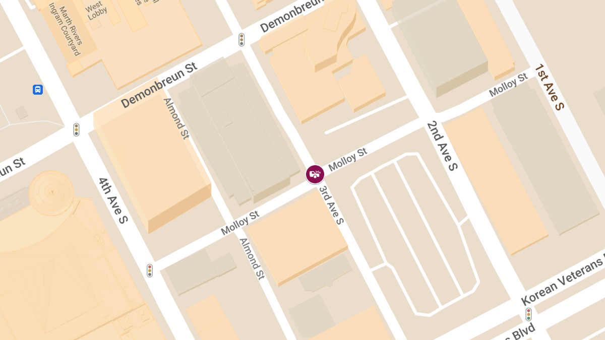 Crash with Injuries at Molloy St & 3rd Ave S