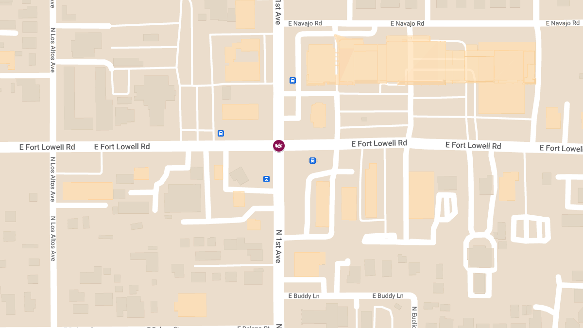Crash with Injuries at N 1st Ave & E Fort Lowell Rd (1)
