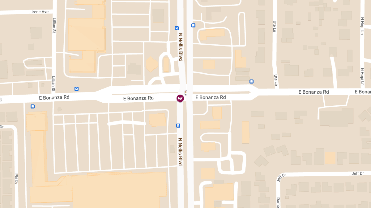 Crash with Injuries at N Nellis Blvd & E Bonanza Rd