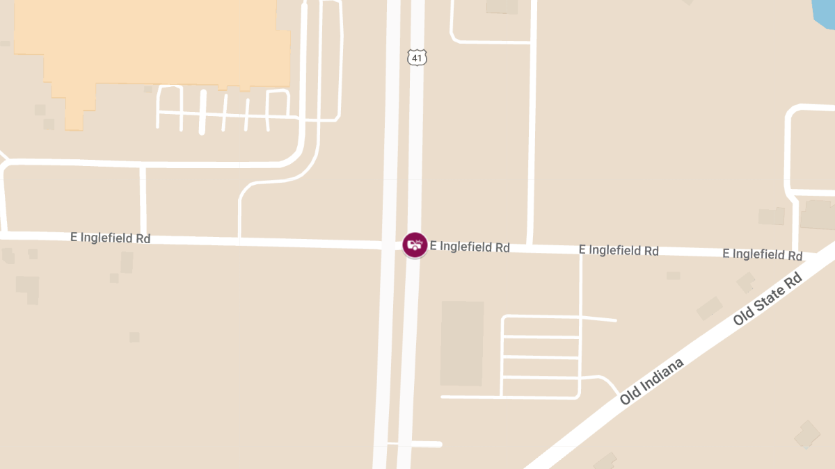 Crash with Injuries at NB Hwy 41 & Inglefield