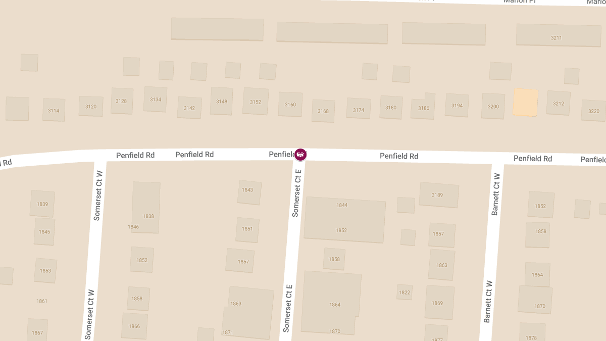 Crash with Injuries at Penfield Rd & Somerset Ct E