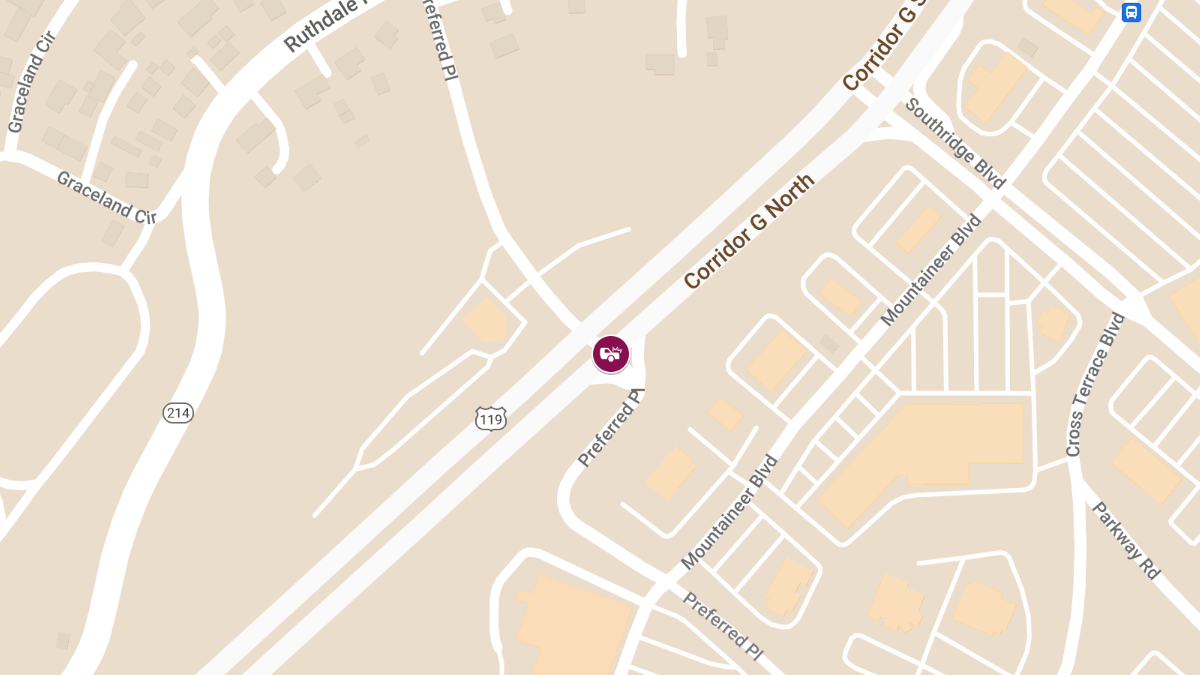 Crash with Injuries at Preferred Pl & Corridor G