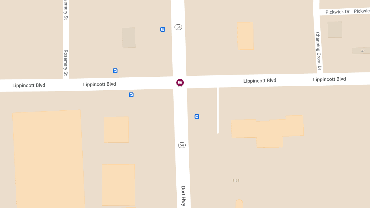 Crash with Injuries at S Dort Hwy & Lippincott Blvd